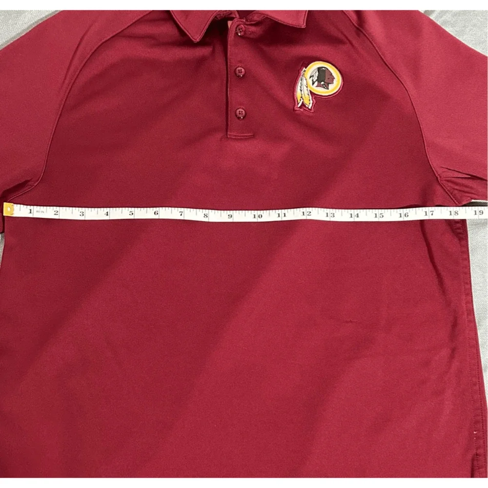 Washington Redskins Nike Onfield Burgundy & Gold Dri-fit Polo Athletic Golf Sz S